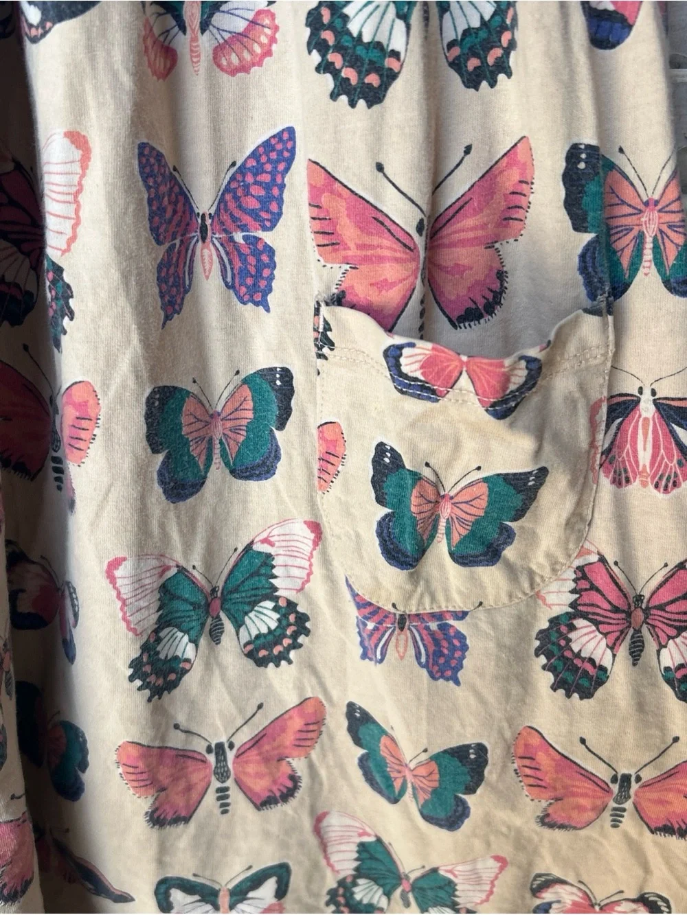 Tea Collection Butterfly Dress Size 7. Good used condition.
